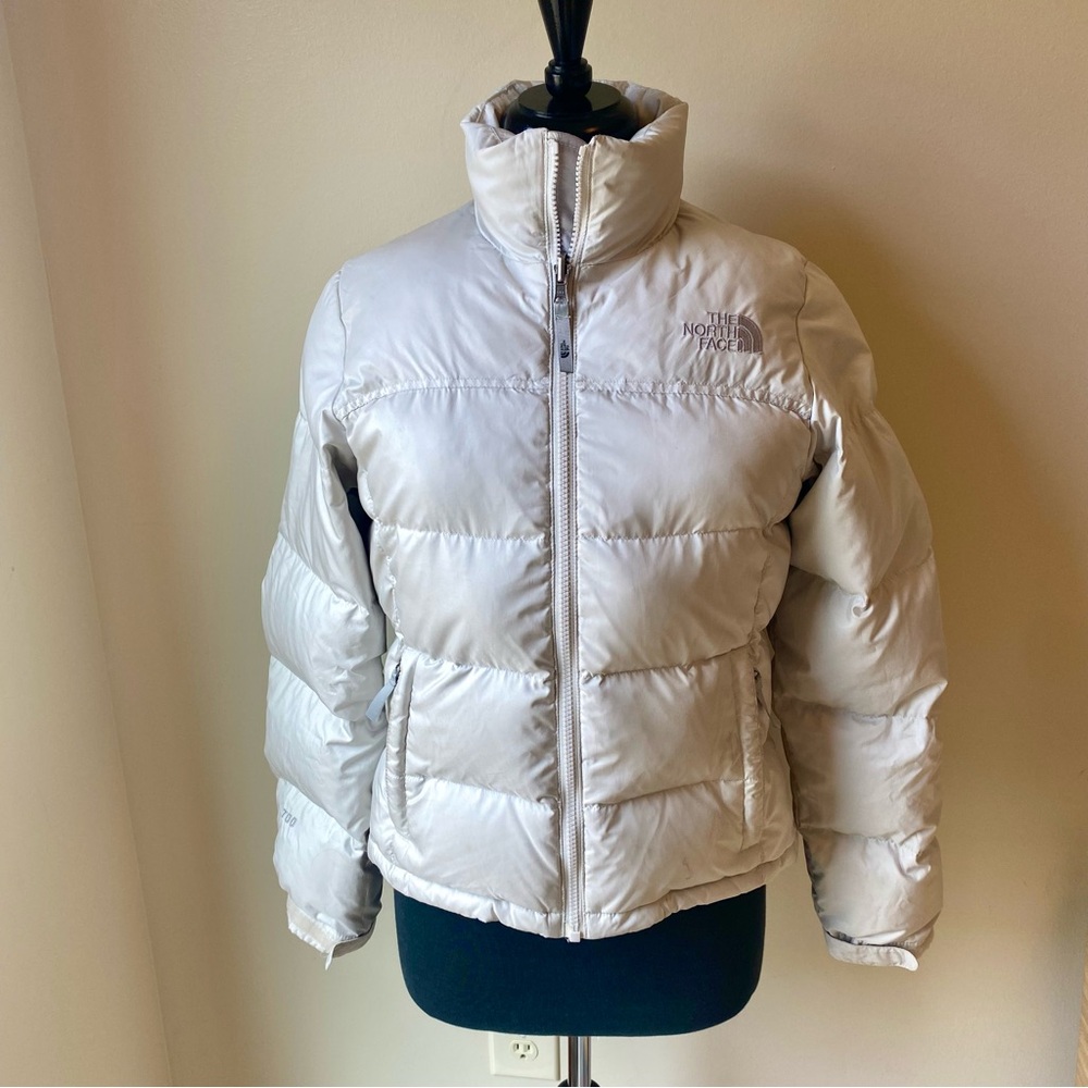 THE NORTH FACE Down Coat Puffer Womens 1996 Retro Nuptse 700 Jacket White VTG